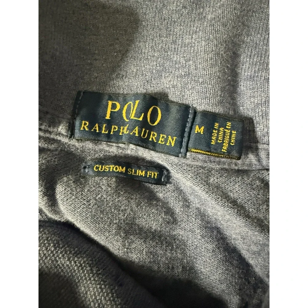 Polo Ralph Lauren Polo Shirt Men's Medium Blue Custom Slim Fit Pony Logo